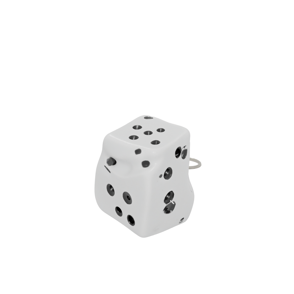 Neon Dice Holder Keychain
