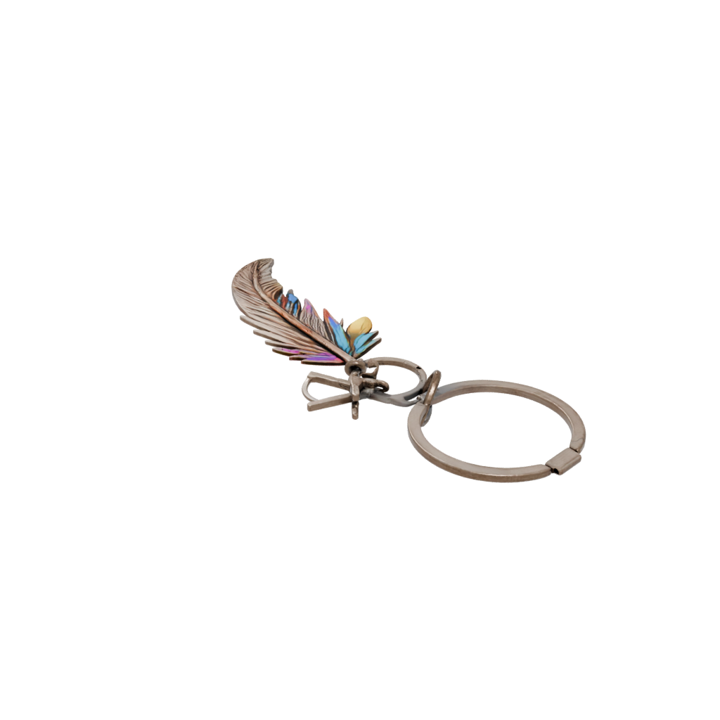 Neon Feather Charm