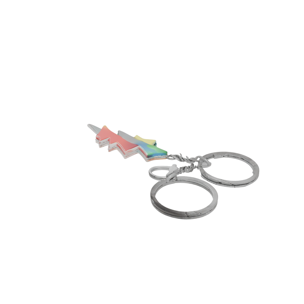 Neon Lightning Bolt Charm