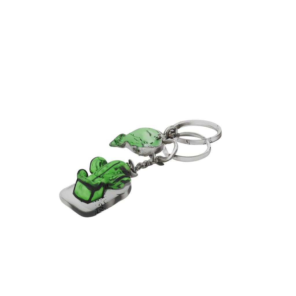 Neon Mini Cactus Charm