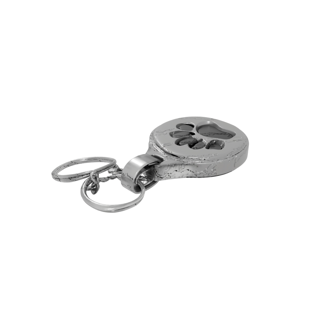 Neon Paw Print Charm
