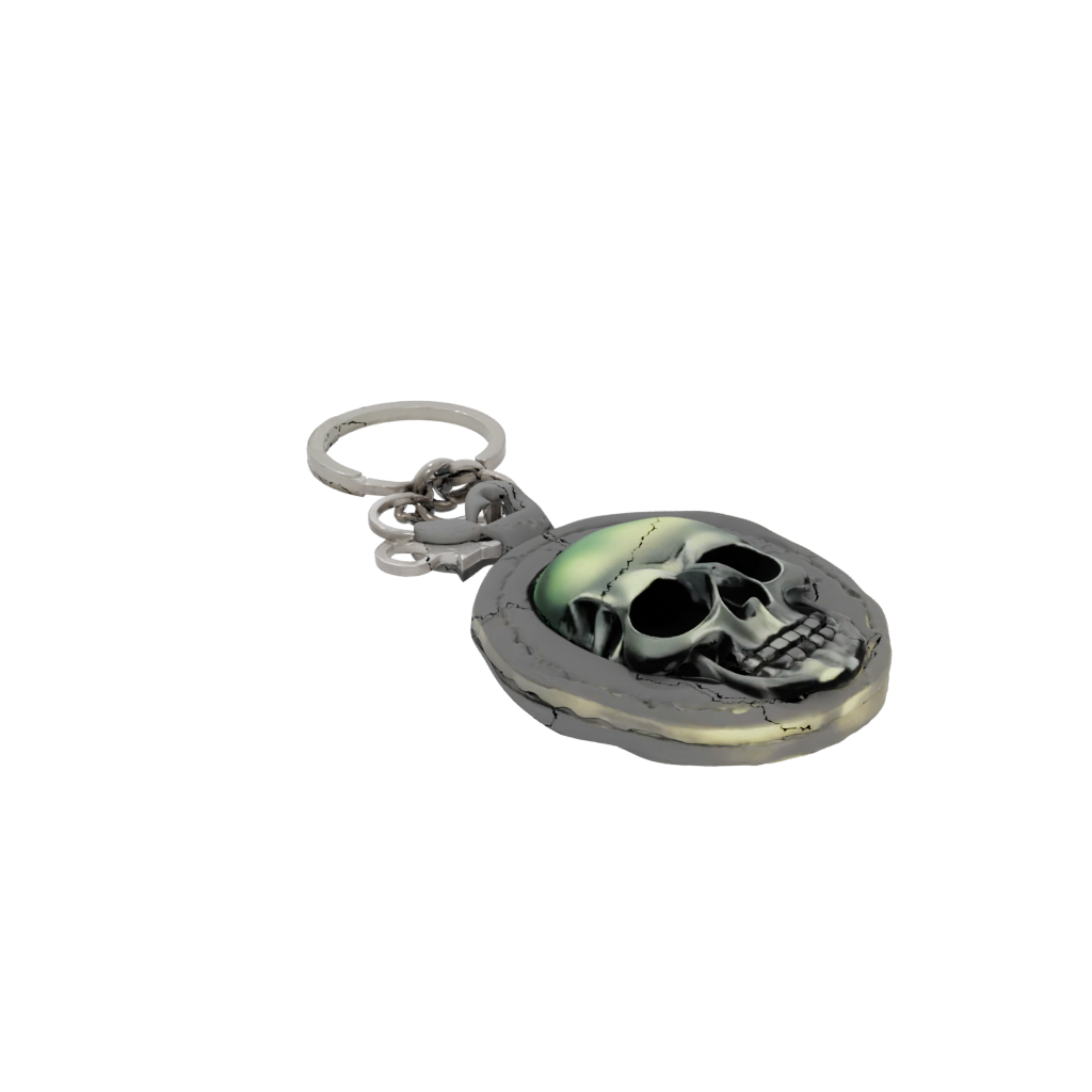 Neon Skull Charm