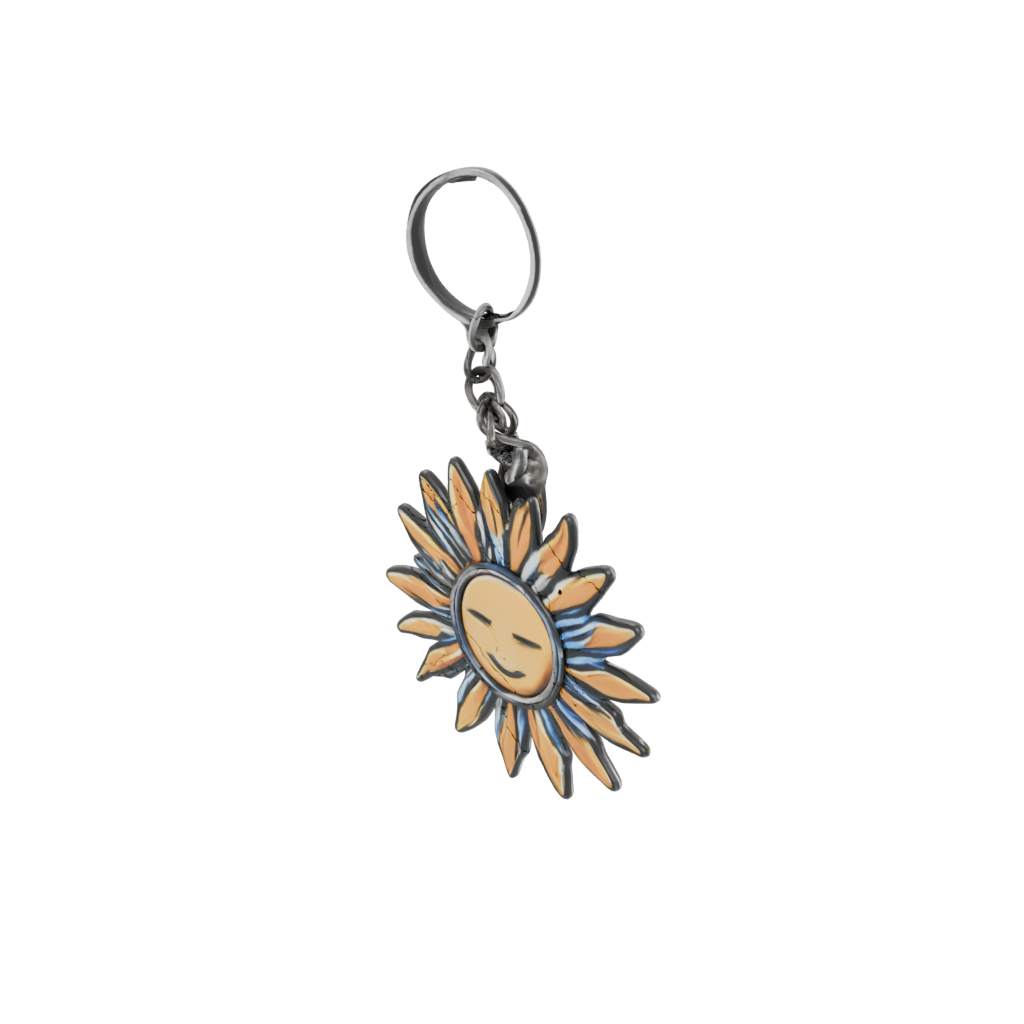 Neon Sun Charm