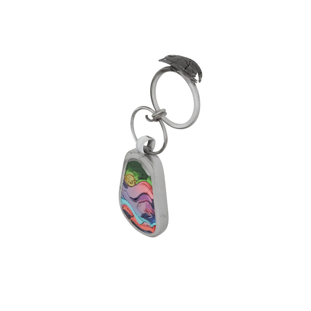 Neon Wave Charm