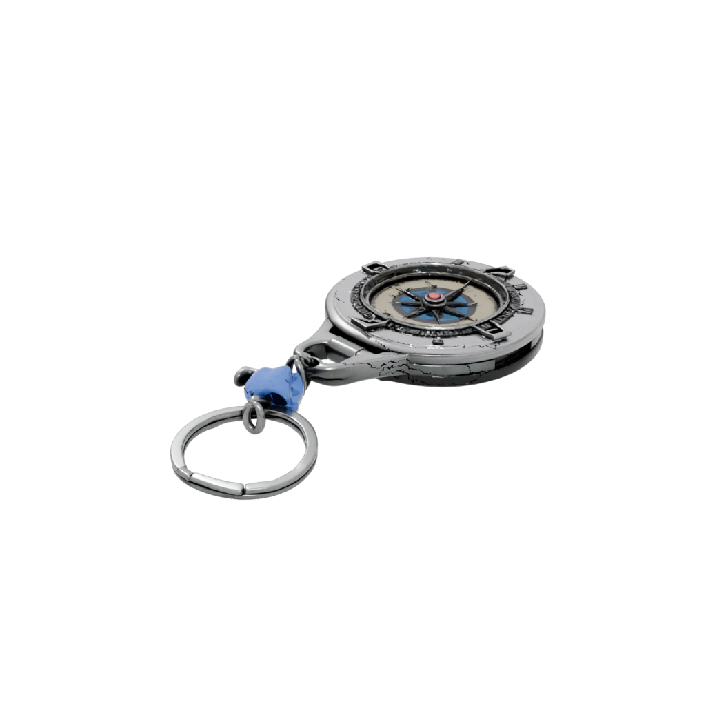 Neon Layered Compass Charm