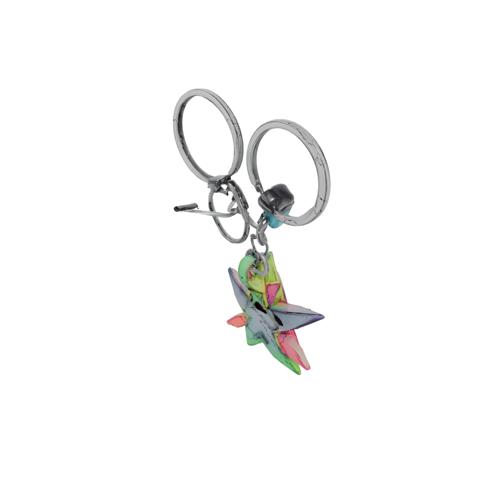 Neon Layered Star Charm
