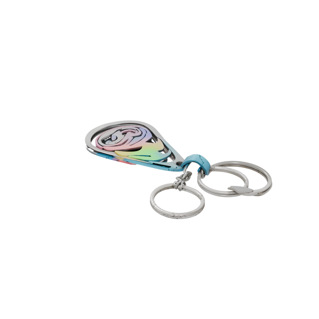 Neon Layered Wave Charm