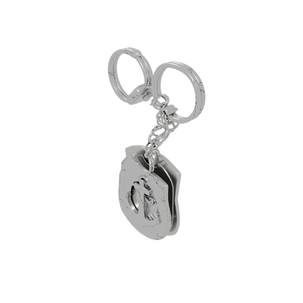 Neon Outline Anchor Charm