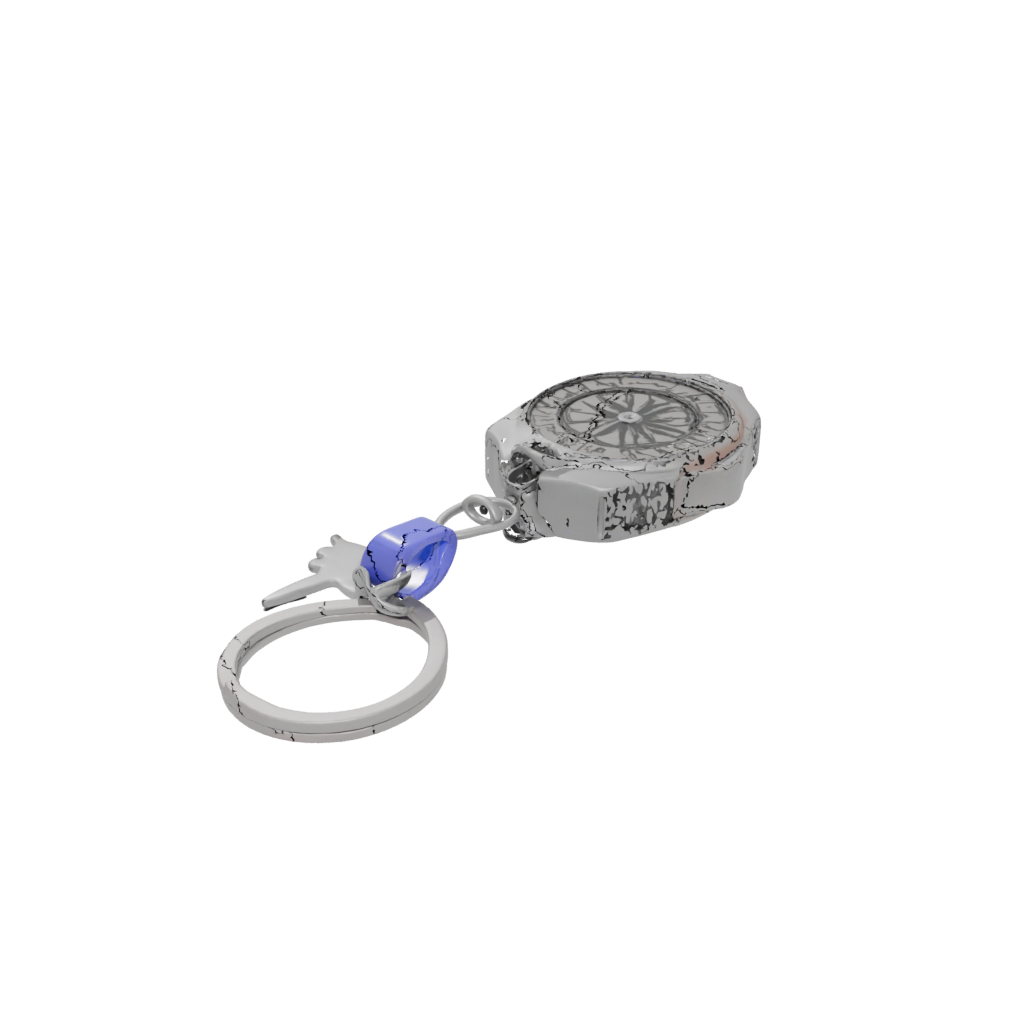 Neon Outline Compass Charm