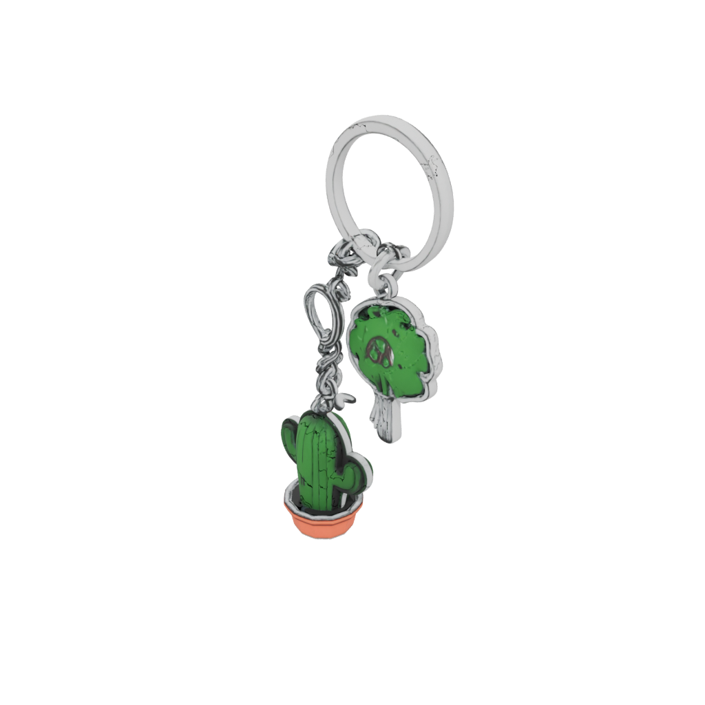 Neon Outline Mini Cactus Charm