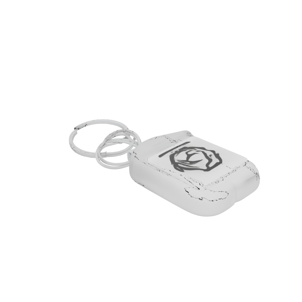 Neon Outline Monogram Initial D