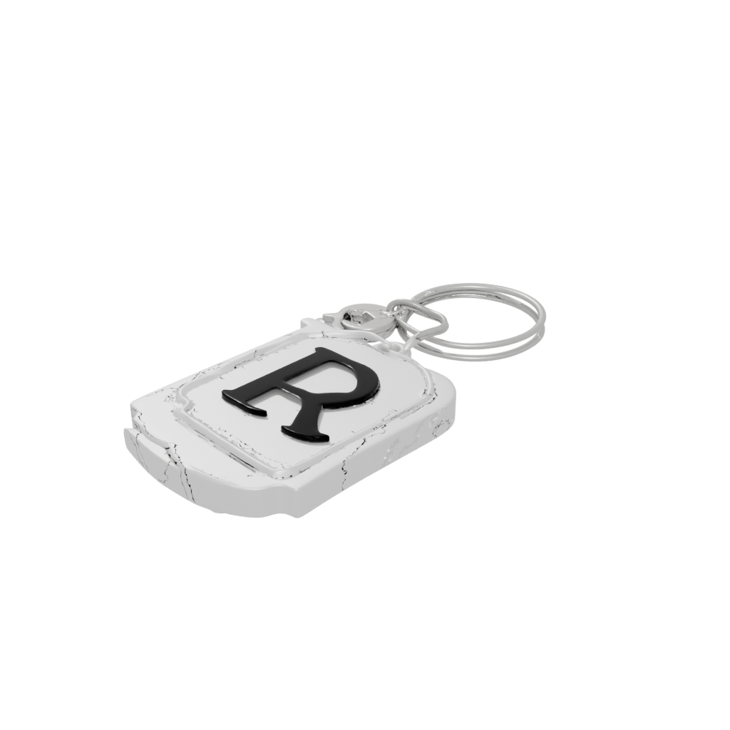 Neon Outline Monogram Initial R
