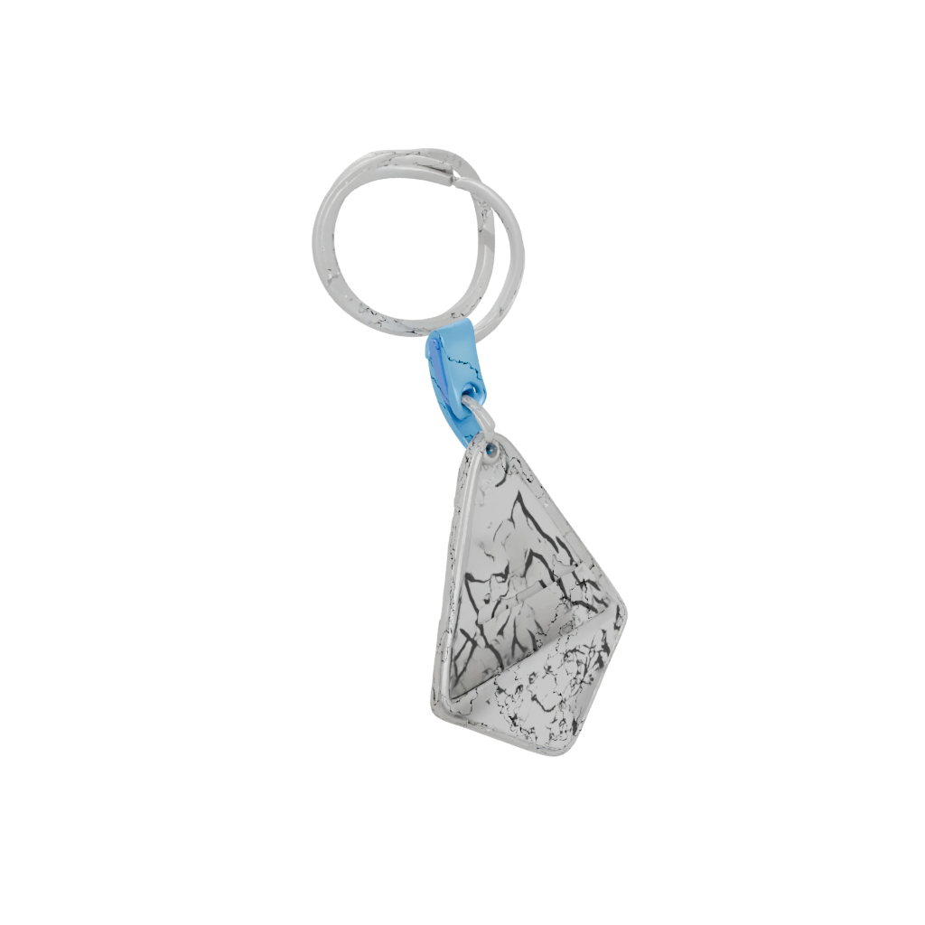 Neon Outline Mountain Peak Charm