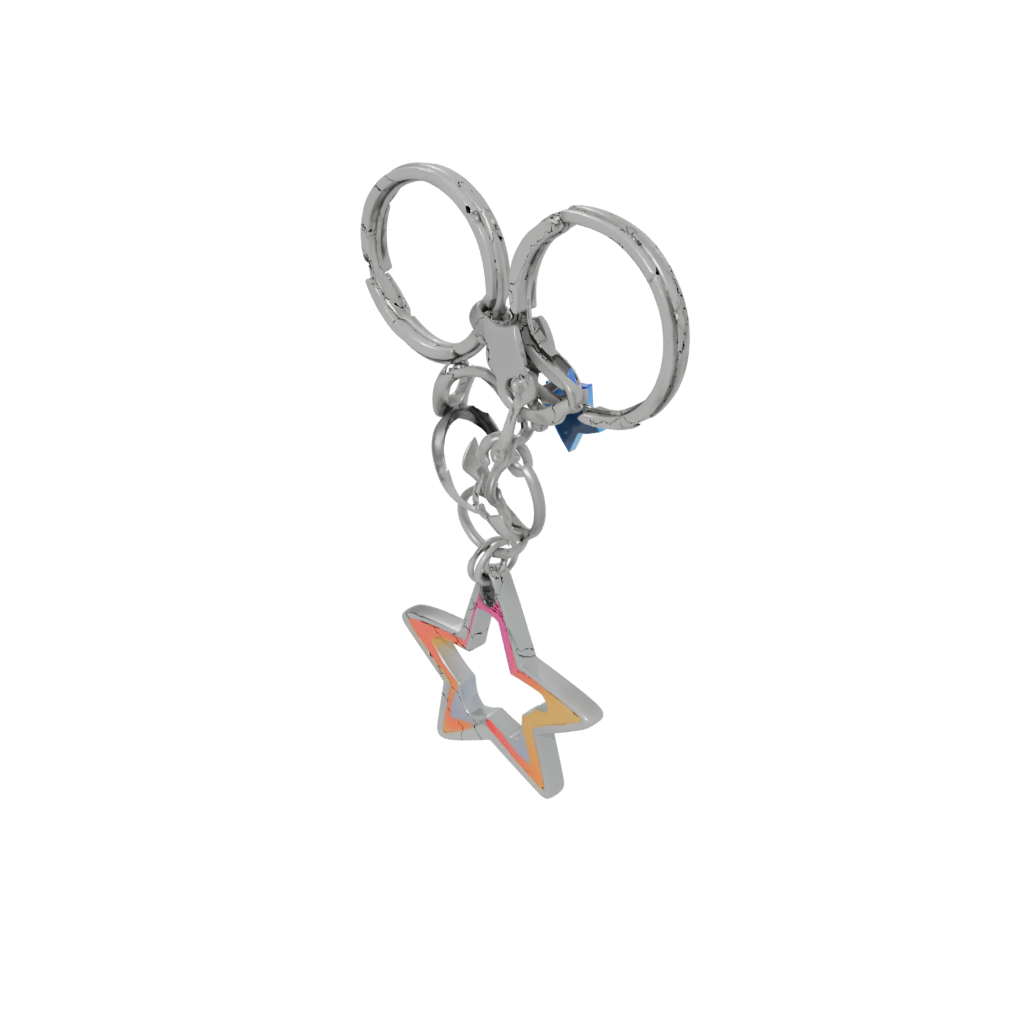 Neon Outline Star Charm