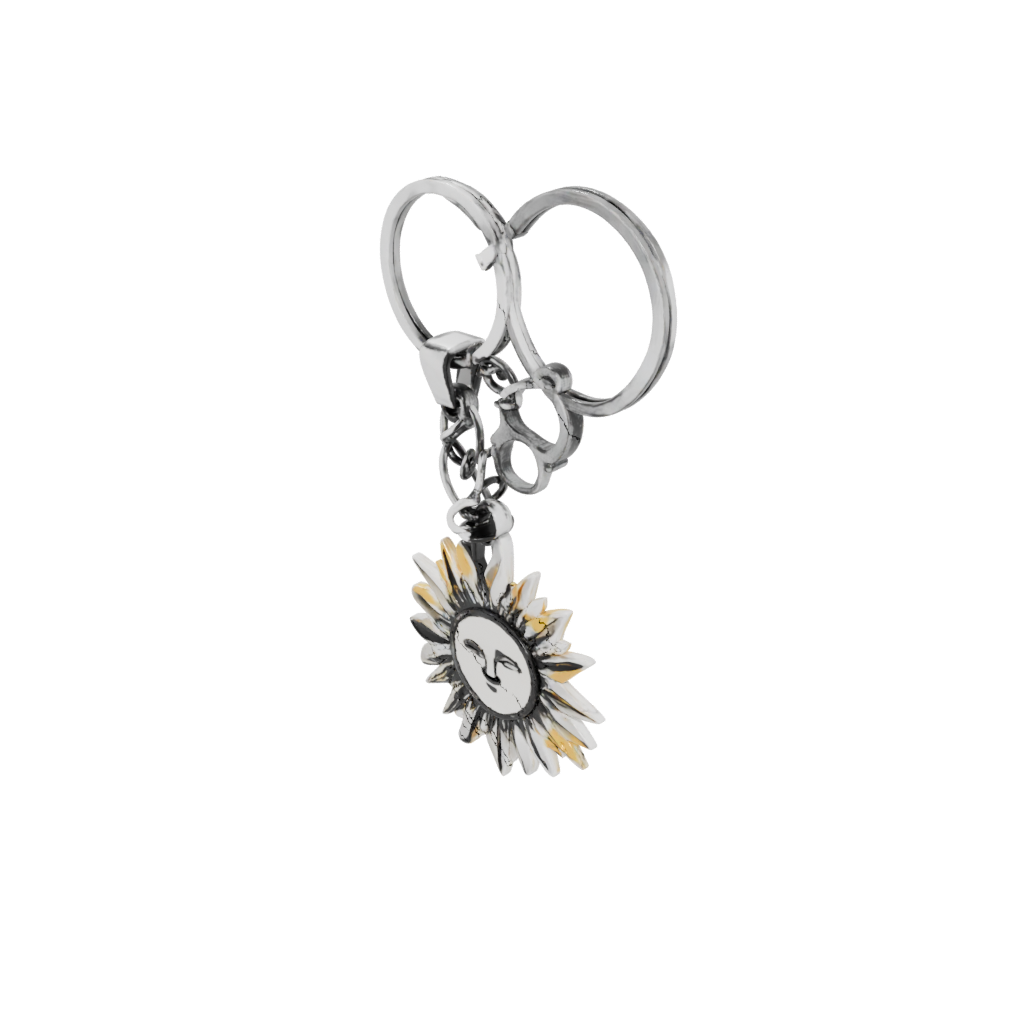 Neon Outline Sun Charm