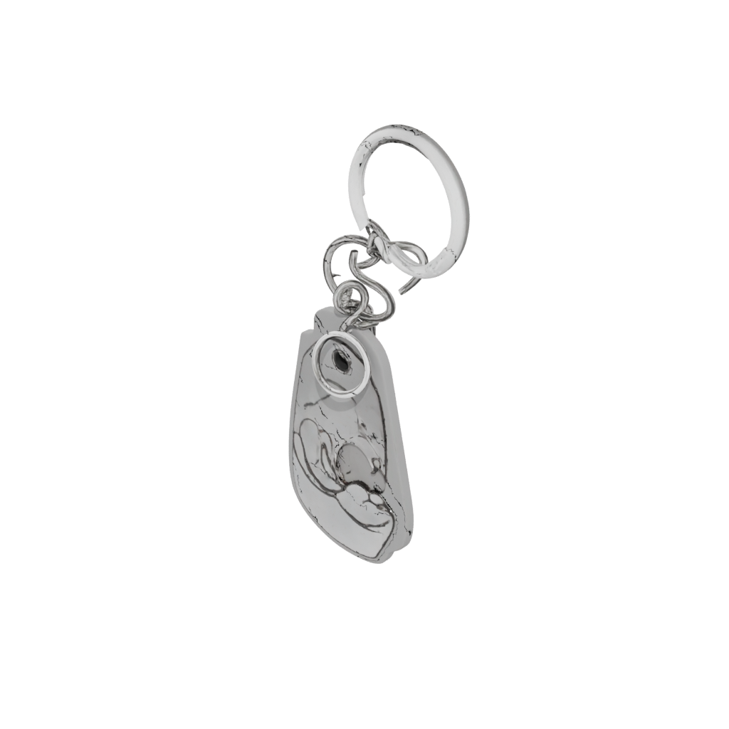 Neon Outline Wave Charm