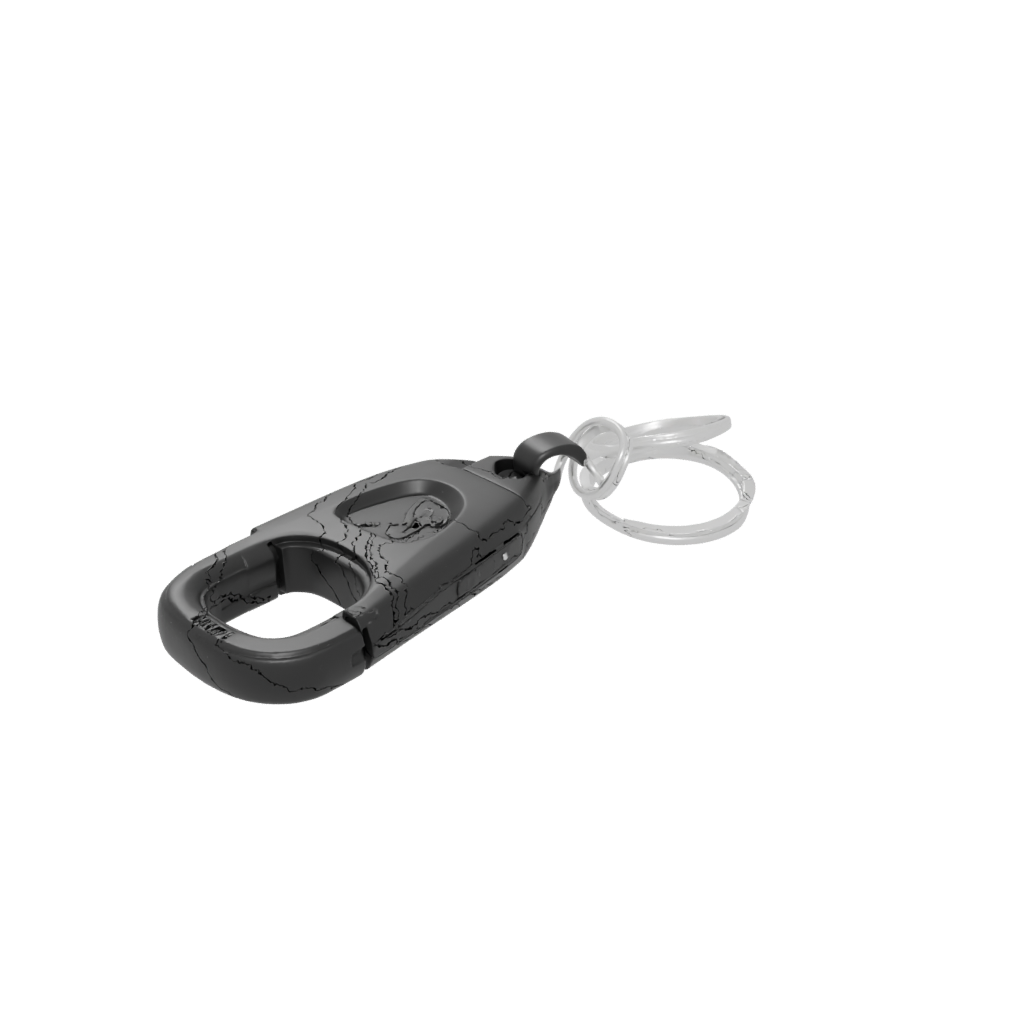 Obsidian 3D Carabiner Clip