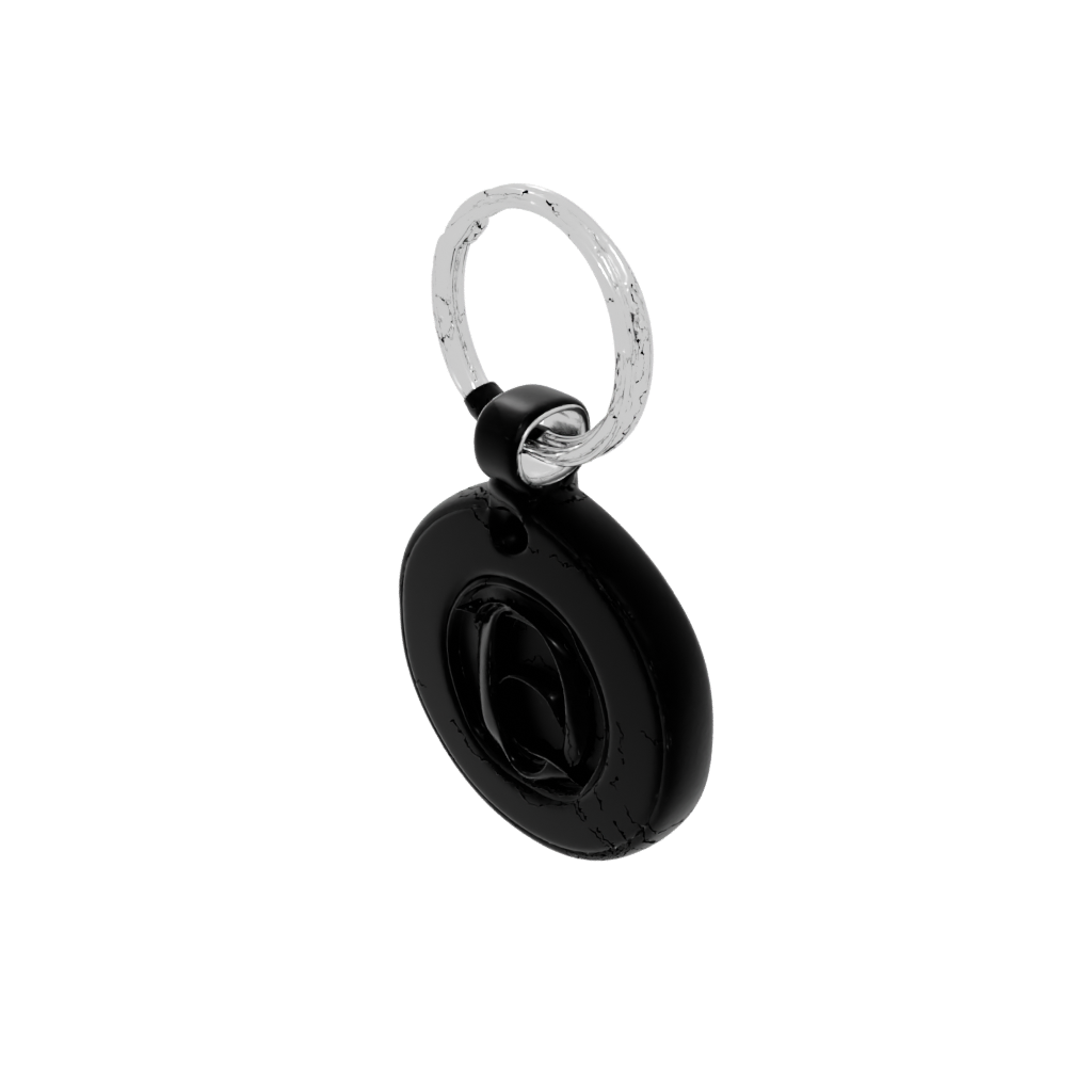 Obsidian 3D Monogram Initial Q