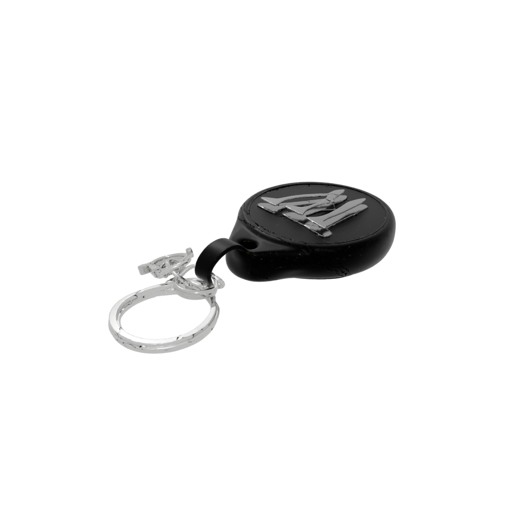 Obsidian 3D Monogram Initial V