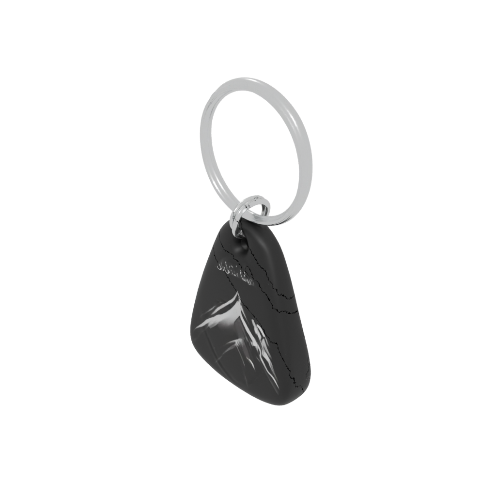 Obsidian 3D Mountain Peak Charm