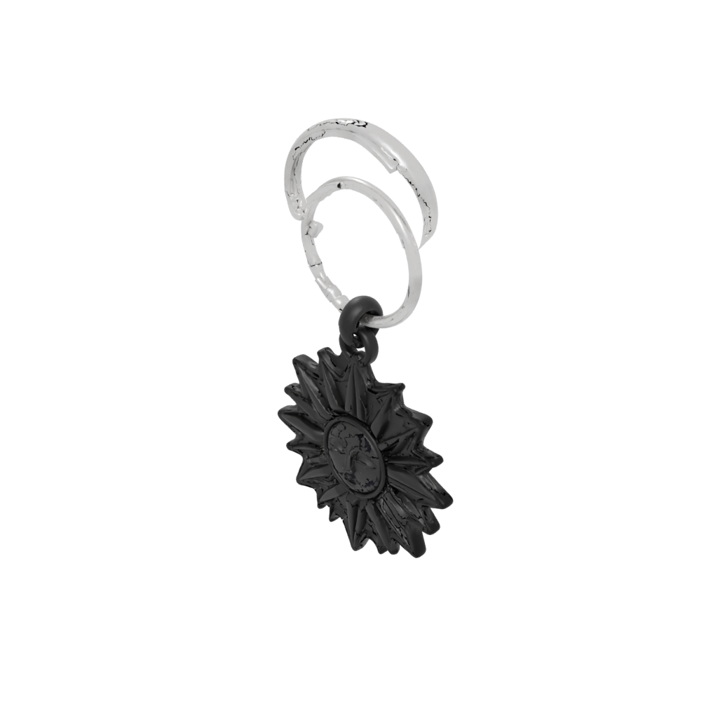 Obsidian Sun Charm