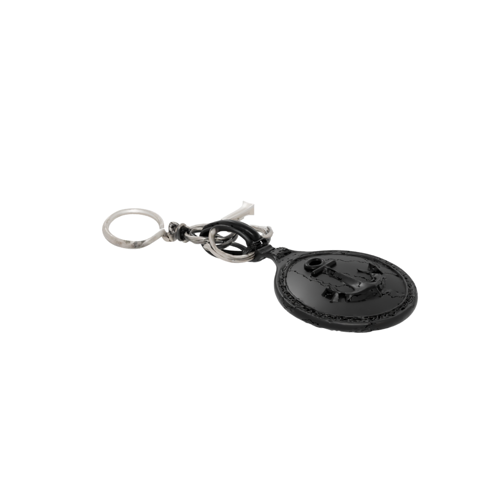 Obsidian Layered Anchor Charm