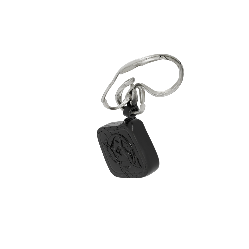 Obsidian Layered Monogram Initial B