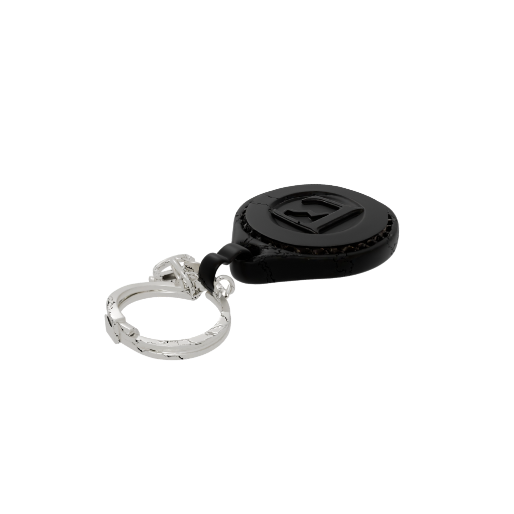 Obsidian Layered Monogram Initial E