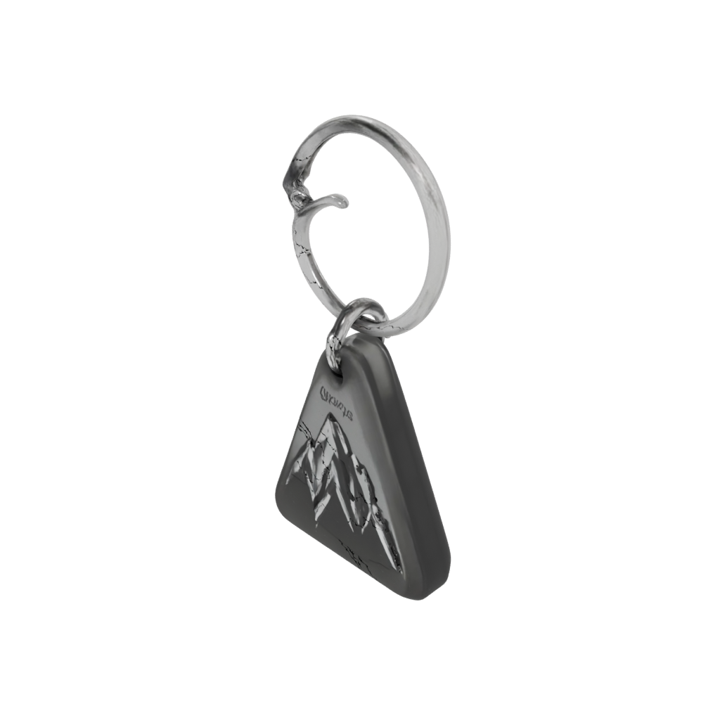 Obsidian Layered Mountain Peak Charm