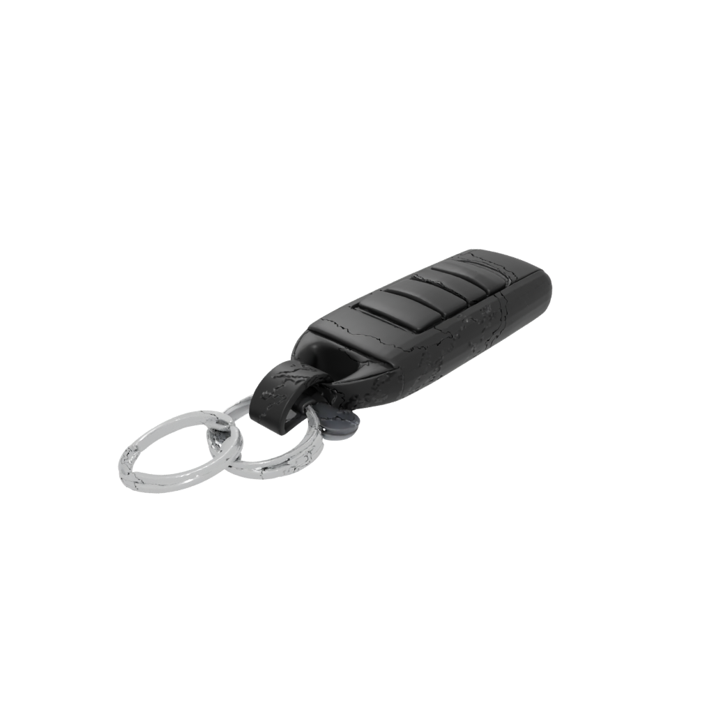Obsidian Layered Whistle Keyfob