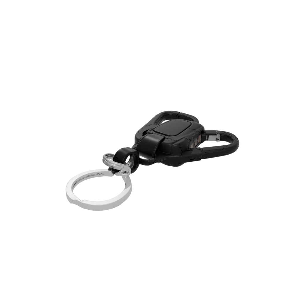 Obsidian Outline Carabiner Clip
