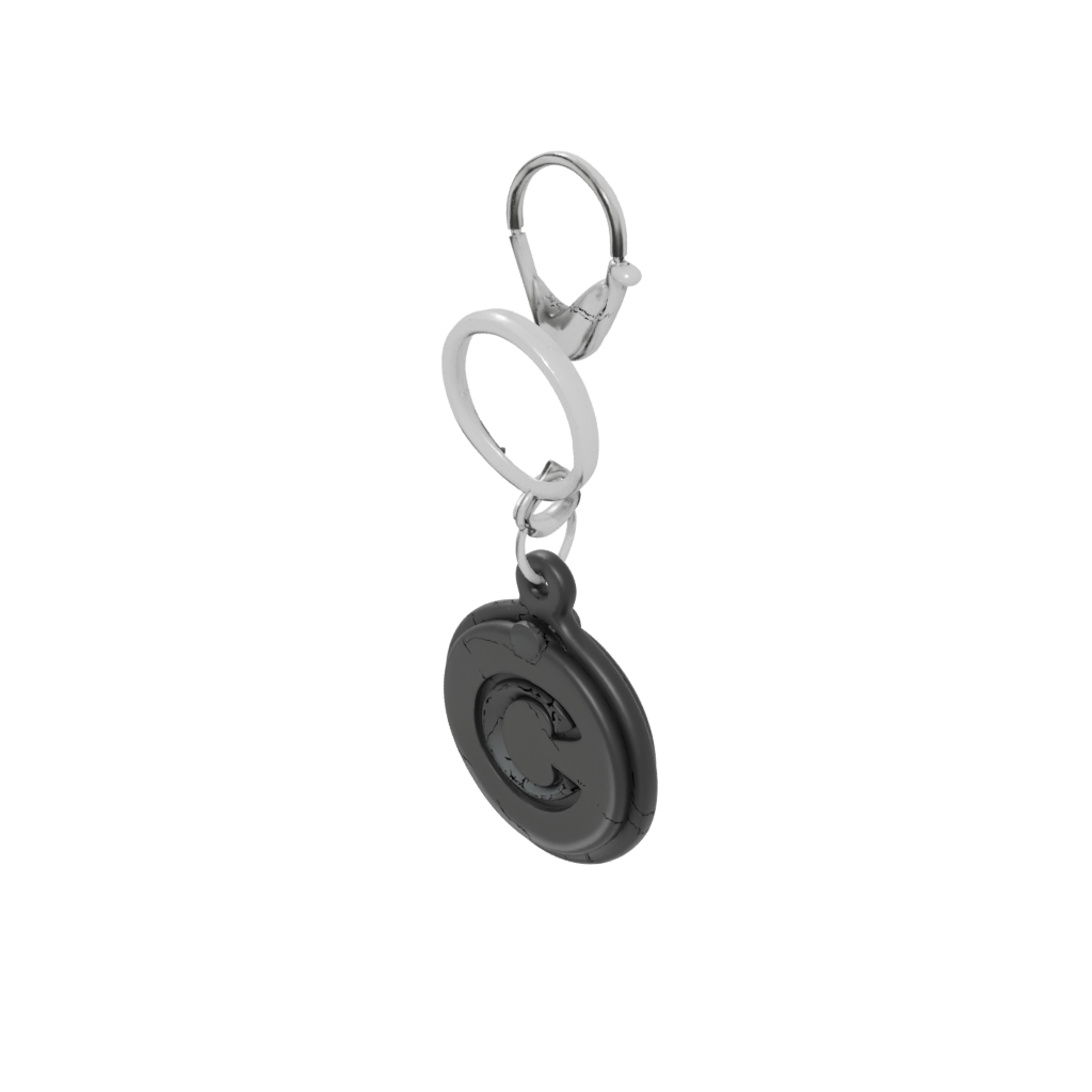 Obsidian Outline Monogram Initial C