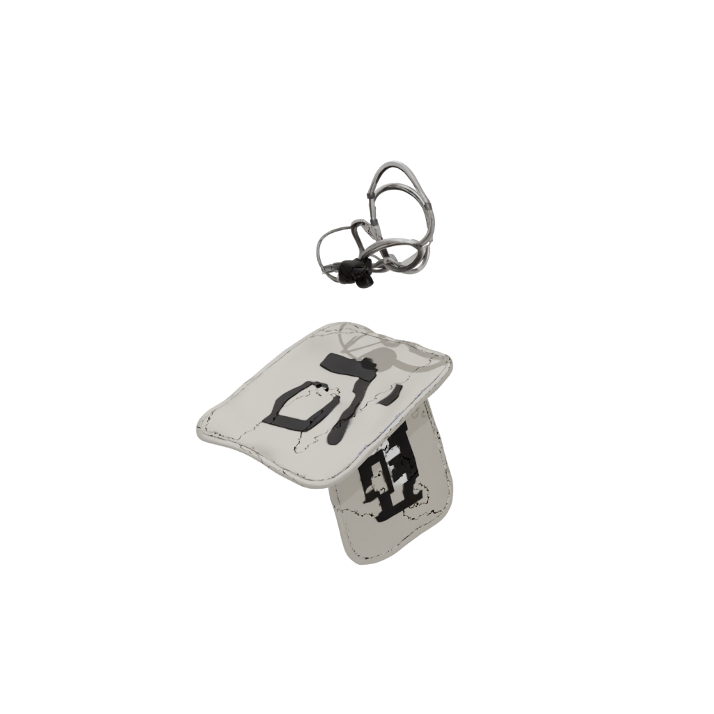 Obsidian Outline Monogram Initial H