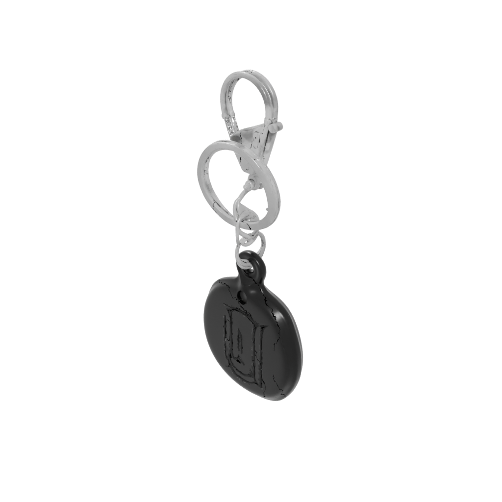 Obsidian Outline Monogram Initial I