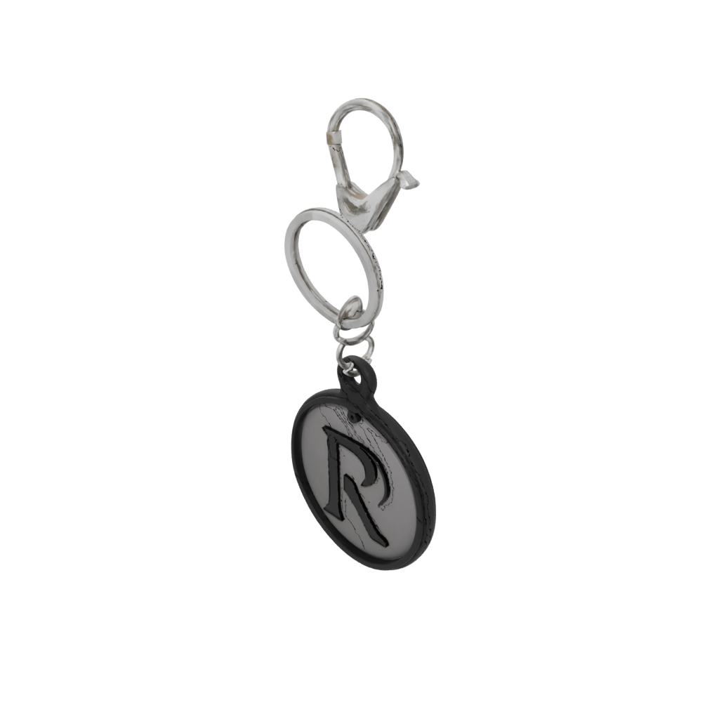 Obsidian Outline Monogram Initial R