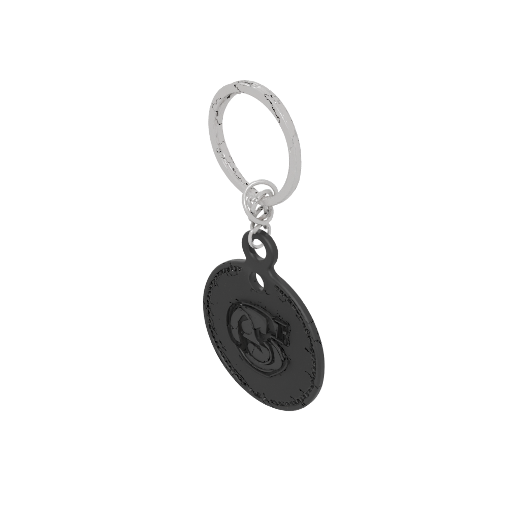 Obsidian Outline Monogram Initial S
