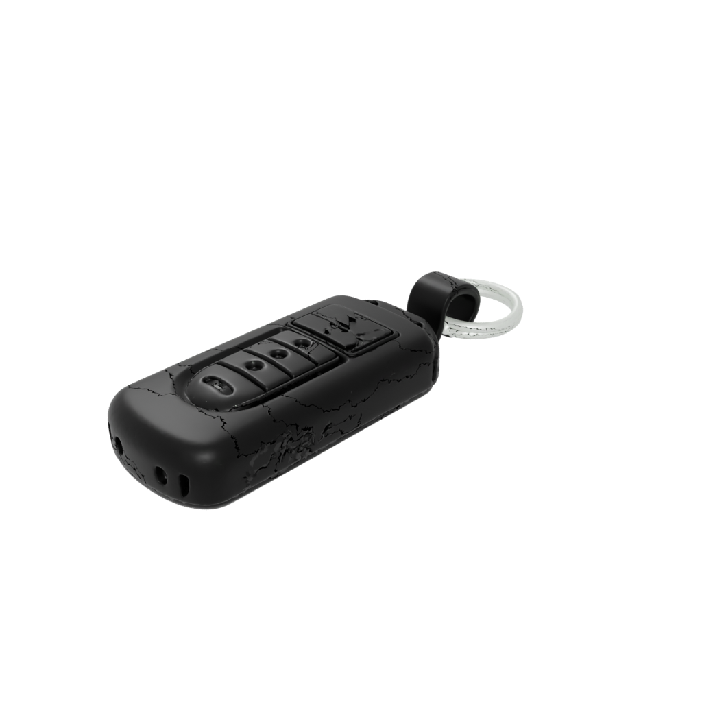 Obsidian Outline Whistle Keyfob