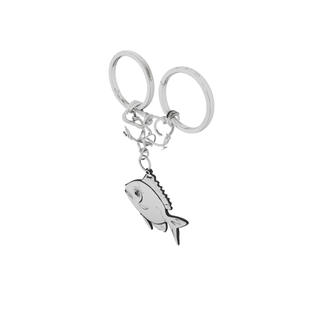 Outline Fish Charm
