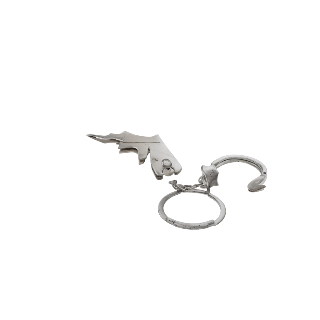 Outline Lightning Bolt Charm