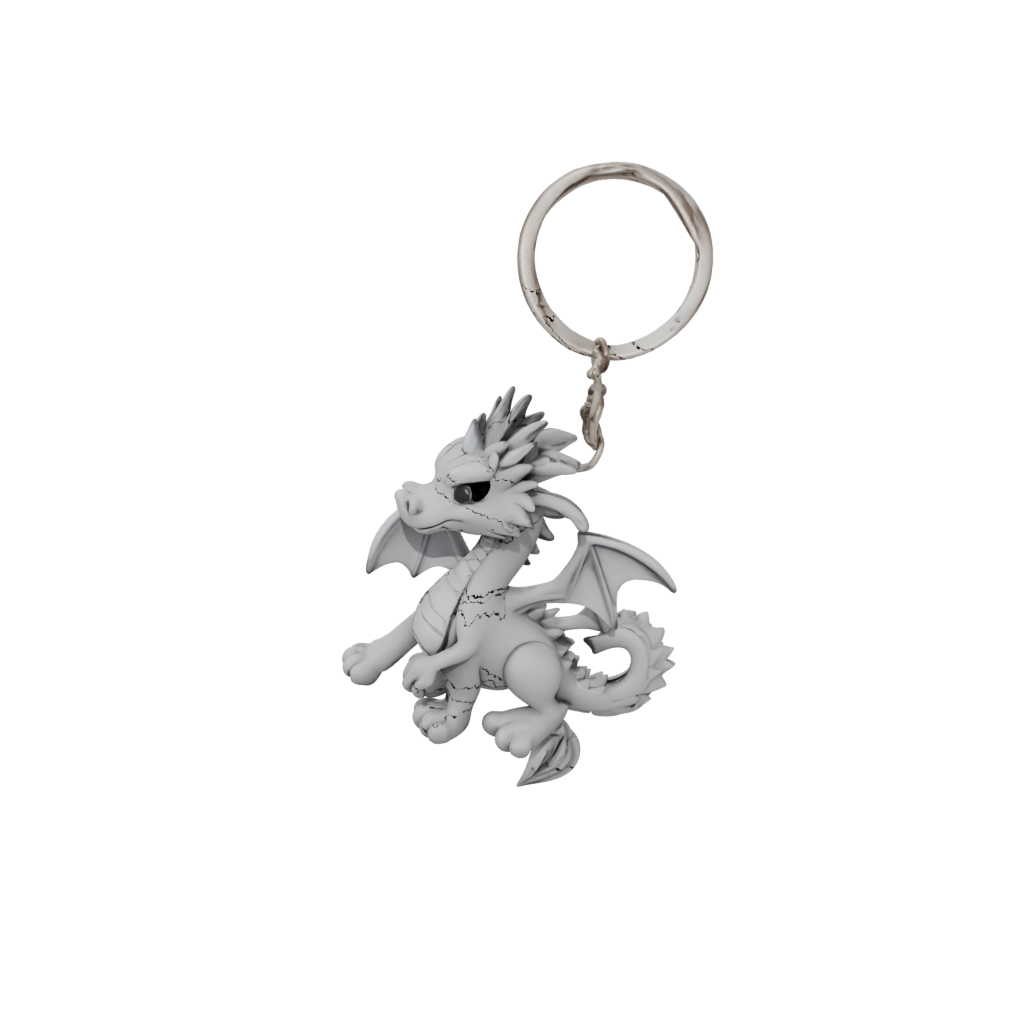 Outline Mini Dragon Charm
