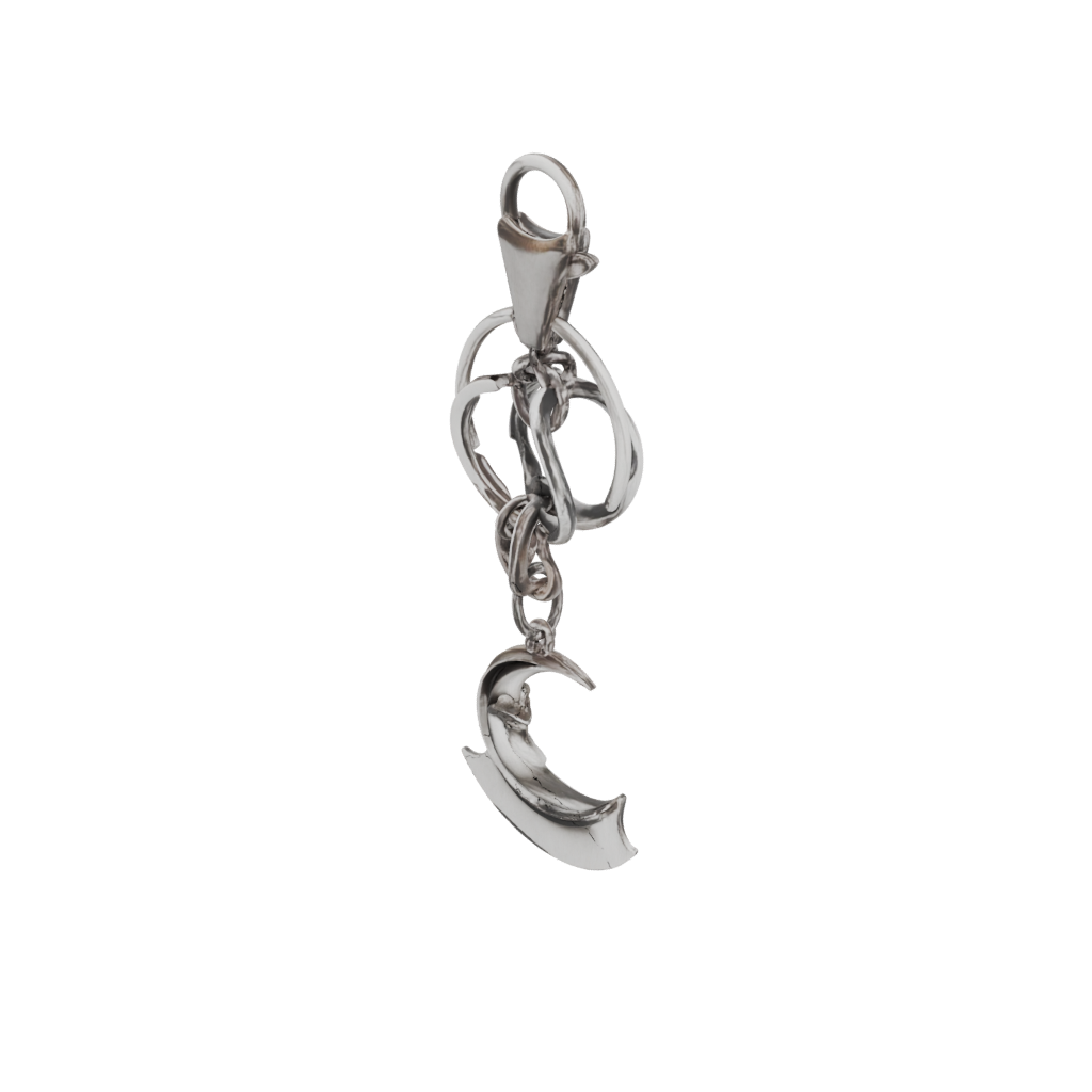 Outline Moon Crescent Charm
