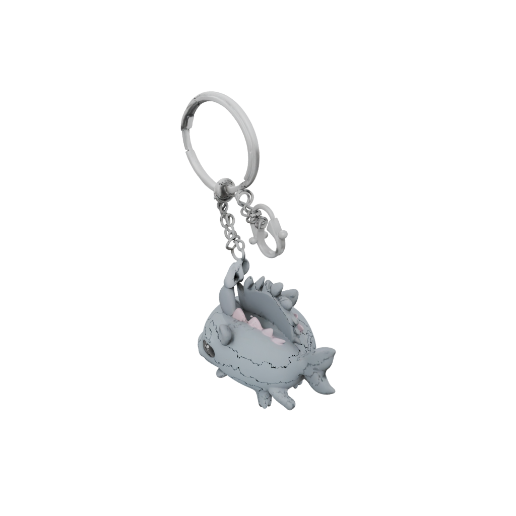 Outline Tiny Axolotl Charm