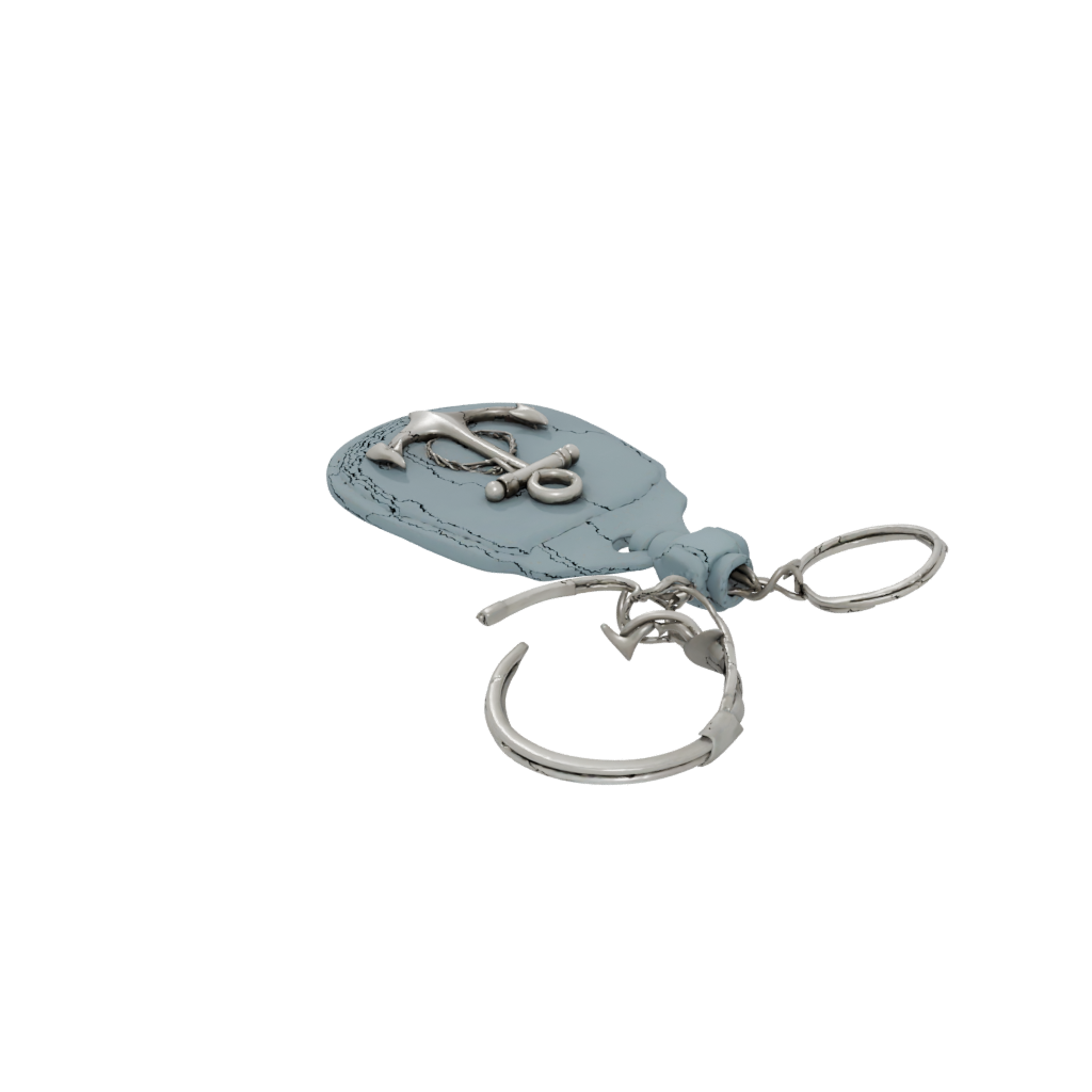 Pastel 3D Anchor Charm