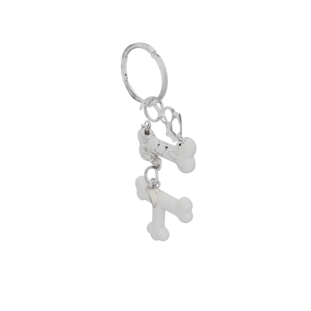 Pastel 3D Dog Bone Charm