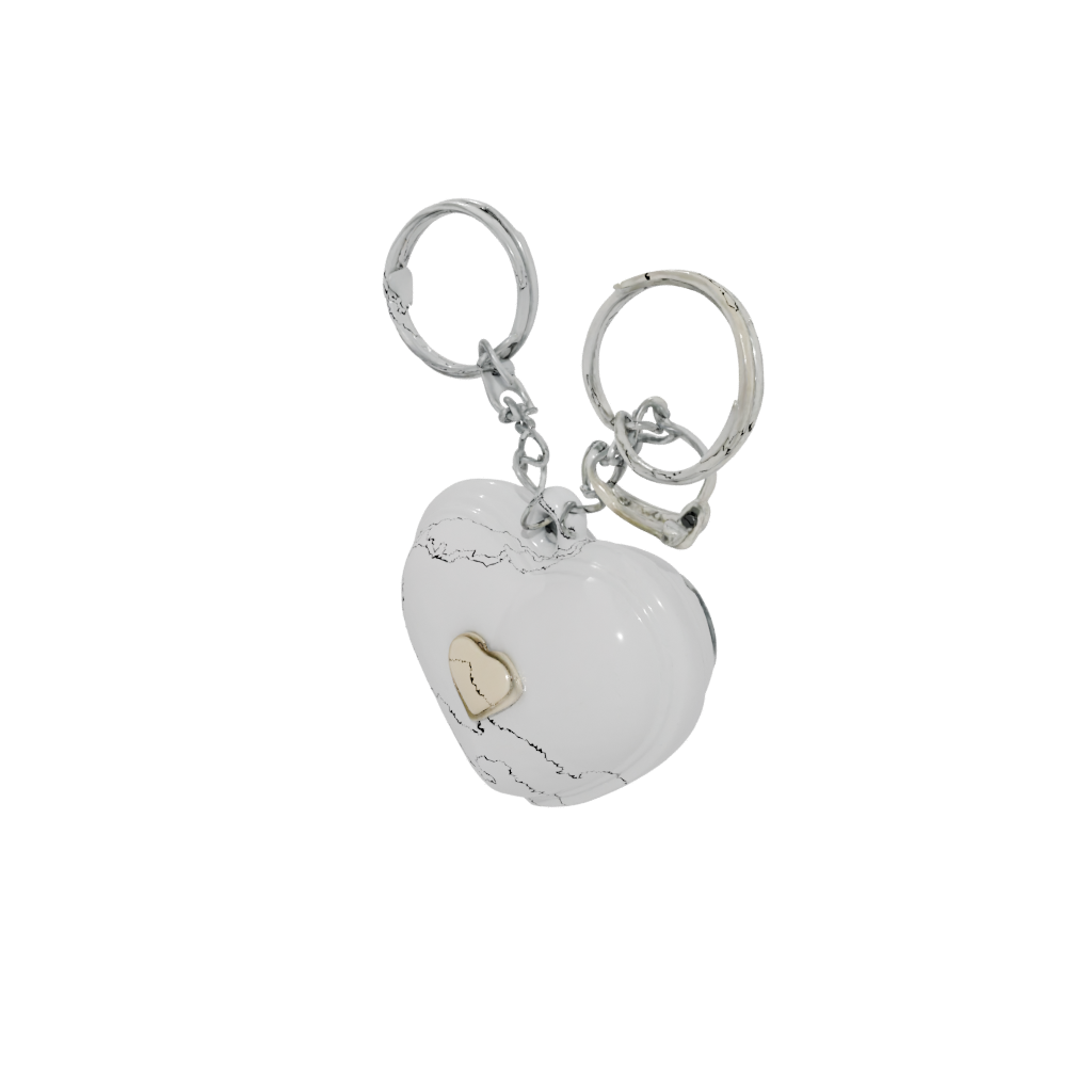 Pastel 3D Heart Locket Charm