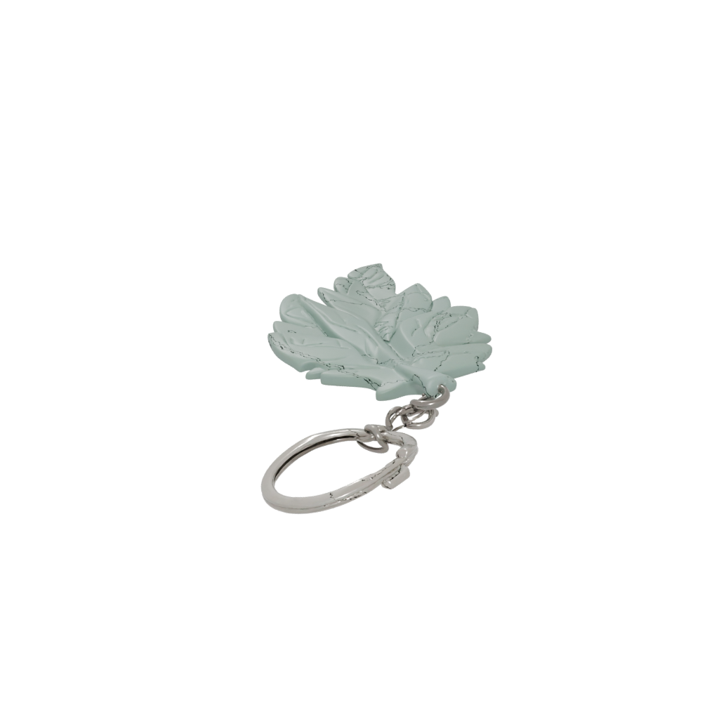 Pastel 3D Leaf Charm
