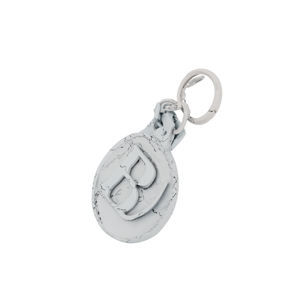Pastel 3D Monogram Initial B