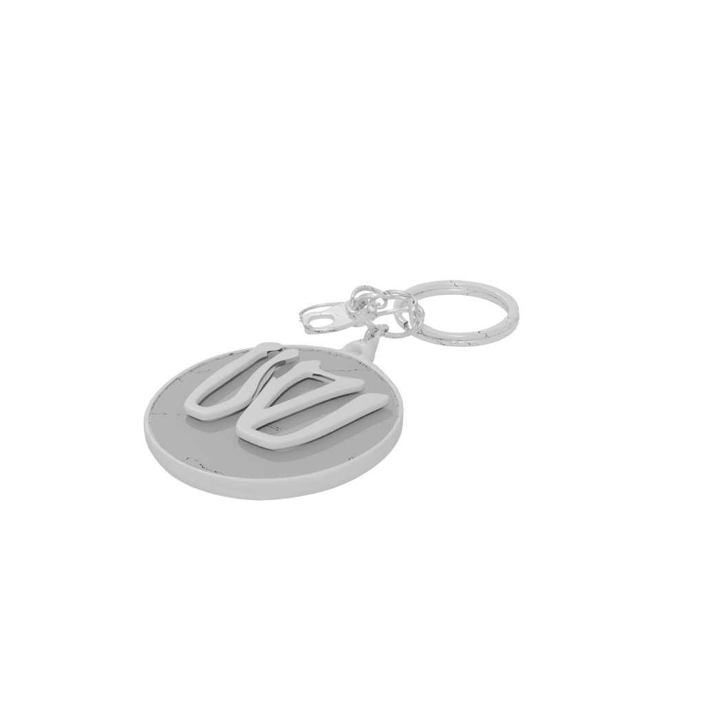 Pastel 3D Monogram Initial W