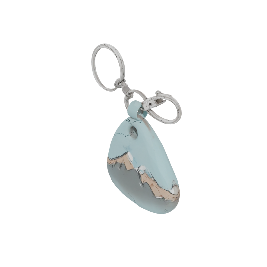 Pastel 3D Mountain Peak Charm