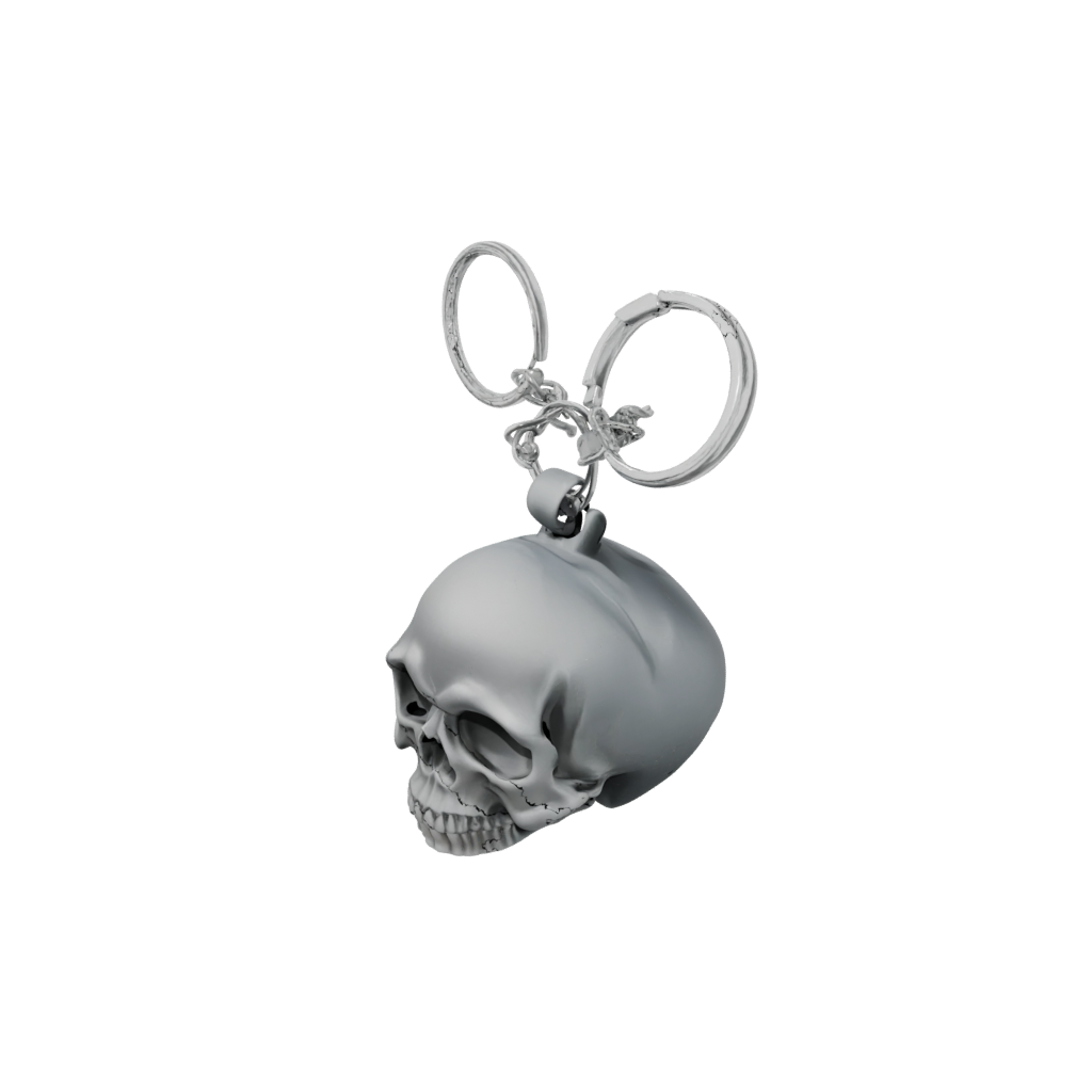 Pastel 3D Skull Charm